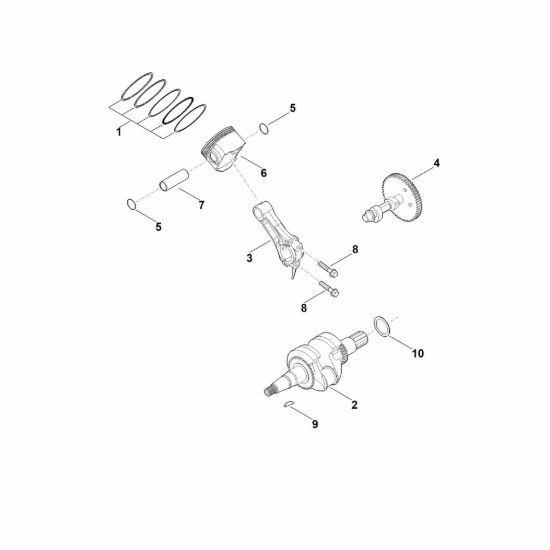 Picture of D - Albero motore, pistone EHC 700.0 (EHC700-0004)